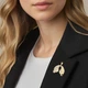 Значок (пин) BROCHE брошь бижутерия Медицина Лёгкие золотистый BRGV114543 - изображение 4
