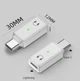 Аудіоконвертер перехідник для навушників Lightning - Type C White - изображение 3