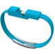 Кабель-браслет Value USB 2.0 - Apple Lightning 0.2 м Синий (S0602) - изображение 1