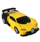 Машинка-трансформер на радиоуправлении 20 см Robot Car Bugatti световые эффекты желтый с черным - изображение 3