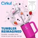 Термокружка с ручкой Cirkul All-Day StrawSip из нержавеющей стали Малиновая 1183 мл - изображение 2