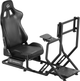 Игровое кресло кокпит Gamepro RS115 с креплением для руля, педалей, коробки передач и монитора Black - изображение 1