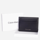 Картхолдер чоловічий шкіряний Calvin Klein CK CONCISE CARDHOLDER Чорний (8720108118866) - зображення 3