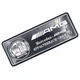 Эмблема алюминиевая AMG Affalterbach Germany Mercedes Benz (чёрный) 8.0*3.0 см - изображение 2