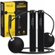 Скакалка з лічильником 4FIZJO 2 в 1 провідна/бездротова Black (P-5905973402200) - зображення 1