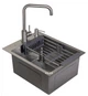 Мойка из нержавеющей стали AQUAMILL 4050 + смеситель GRAND + дозатор + решетка - изображение 3