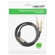 Аудіокабель UGREEN 3.5mm TRS to Dual 6.35mm TS Audio Cable 1m (Gray) (UGR-10613) - изображение 2