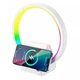 Беспроводное зарядное устройство-ночник WIWU Wi-W021 2в1 колонка с LED подсветкой подключение USB MagSafe - изображение 2