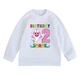 Свитшот детский белый с принтом Baby Shark 2 года DM-555 92 см - изображение 1
