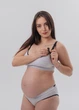 Топ бюстгальтер для кормления с baby клипсами Rita HN XXXL (8855) Серый с черным - изображение 2