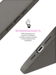 Силиконовый чехол для Apple iPhone 16 Pro, ICON2 Case, Серый, противоударный, панель, защита всего корпуса, матовая поверхность Soft Touch, выступает над дисплеем, совместим с защитными стеклами и пленками, с микрофиброй, ArmorStandart (ARM81301) - изображение 4