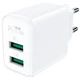 Швидка Швидка зарядка для телефону / Зарядний пристрій Acefast A33 QC18W (USB-A+USB-A) dual port МЗП - зображення 2