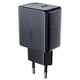 Швидка зарядка для телефону Type-C / Зарядний пристрій ACEFAST A1 PD20W single USB-C чорний МЗП - зображення 1