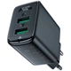 Швидка Швидка зарядка для телефону USB / Зарядний пристрій Acefast A33 QC18W (USB-A+USB-A) dual port МЗП - зображення 2