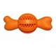 Іграшка для жування та закладки ласощів Derby Bone Shape Dog Chew Toy, Large Orange - зображення 2