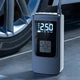 Портативний компресор - Powerbank з цифровим дисплеем, ліхтарем, вбудованим акумулятором та живленням від прикурювача Насос для автомобільних шин, м`ячів. - зображення 8