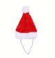 Шапка новогодняя для собак и кошек "SANTA" 19 см 13 см - изображение 2