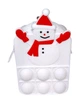Гаманець Christmas Centrum 80277 силіконовий Сніговик pop-it (2000998484262) - зображення 2