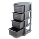 Комод на 4 шухляди, пластиковий, металік, "Компакт Плюс" R-plastic SE-Rplastic-04006 - зображення 1