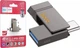 USB Флеш накопитель Hoco UD14 Clever USB3.2 TypeC mini flash drive (USB-A/TypeC) 64GB Metal Grey (38548) - изображение 1