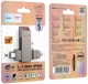 USB Флеш накопитель Hoco UD15 Clever USB3.2 TypeC flash drive (USB-A/TypeC) 128GB Metal Grey (38612) - изображение 2