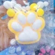 Пухнаста лапка сквіші антістрес UFT Squish Cat Paw Fluffy 9 Yellow (UFTSCP1Fluffy10y) - зображення 2