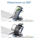 Магнітна зарядна док-станція Let's Charge зарядний пристрій 3в1 для iPhone / Airpods / Apple Watch, чорний "S" (94476748) - зображення 2