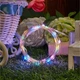 Светодиодная гирлянда "Роса" на батарейках, 2м, статический режим, 20 LED, IP44, Мультиколор - изображение 6