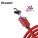 Магнитный кабель красный ESSAGER USB Type-C 1метр - изображение 1