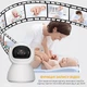 Беспроводная аккумуляторная IP видеоняня с 5-дюймовым дисплеем двусторонним звуком и ночным видением Белая - изображение 3