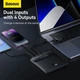 Портативний зарядний пристрій Power Bank Baseus PPBL000301 Blade HDEdition QC3.0 20000 mAh 100W Чорне - зображення 6