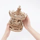 Конструктор Robotime 3D дерев'яний пазл модель Романтична карусель ROKR Romantic Carousel Mechanical AMK62 - зображення 2
