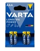 Батарейка VARTA Longlife Power AAА/LR 03 (4шт) - изображение 1