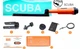 Складной металлоискатель для дайвинга DIVE PRO Q20 Подводный пинпоинтер SHRXY Оранжевый - изображение 6