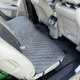 Накидка на заднє сидіння автомобіля з алькантари Lux Діамонд прошитий темно-сірий ромб - зображення 3