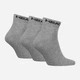 Набор мужских носков коротких хлопковых HEAD Elements All Sports Quarter 3P 701229010-004 43-46 3 пары Серый (8720245772334) - изображение 2