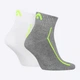 Набір чоловічих шкарпеток коротких HEAD All Sports Performance Quarter 2P 701229022-004 43-46 2 пари Сірий/Білий (8720245769433) - зображення 2