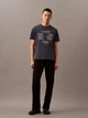 Футболка хлопковая длинная мужская Calvin Klein 326349640 M Синяя (1159819192) - изображение 3