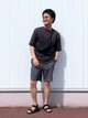Шорты хлопковые короткие мужские Uniqlo 334881849 2XL Серые (1159816580) - изображение 15