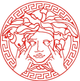 Наклейка на Авто / Мото / Витрину на Стекло Кузов " Версаче логотип - Versace logo - ТИП5 " белый цвет - изображение 5