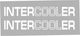 Наклейка на Авто / Грузовики / Фуры / Стекло / Кузов " INTERCOOLER - наклейки на стекло - ТИП1 " 2 шт белый цвет - изображение 2