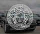 Наклейка на Авто / Мото / Витрину на Стекло Кузов " Версаче логотип - Versace logo - ТИП5 " белый цвет - изображение 1