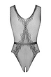 Ажурне боді з пікантним вирізом Obsessive 42/46(S/M/L) Чорний (101569) - зображення 3