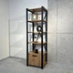 Стелаж-етажерка MebliRoMax Loft 600 1Д Дуб Тахо/ Чорний (000088448) - зображення 1