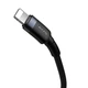 Кабель Baseus Cafule Cable Type-C to iP PD 18W 1m Gray+Black (CATLKLF-G1) - изображение 3