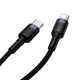 Кабель Baseus Cafule Cable Type-C to iP PD 18W 1m Gray+Black (CATLKLF-G1) - изображение 5