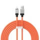 Кабель USB-A на Lightning с подсветкой Baseus CoolPlay Series Fast Charging (2m, 2.4A, 480 Mbps). Orange - изображение 2