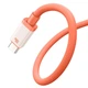Кабель Type-C на USB Baseus 0℃ Series Fast Charging Data Cable (2m, 100W, 6A, 480 Mbps). Canyon Coral - зображення 2