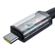 Кабель USB 3.2 Type-C - Type-C Baseus Crystal Shine Full-Featured (20Gbps, 100W, 4K@60HZ, 1.5m). Black - изображение 5