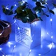 Светодиодная гирлянда нить "Роса Люкс" 10м с пультом, от USB и сети 220V, 100 LED, 8 режимов, IP65, Синий - изображение 3